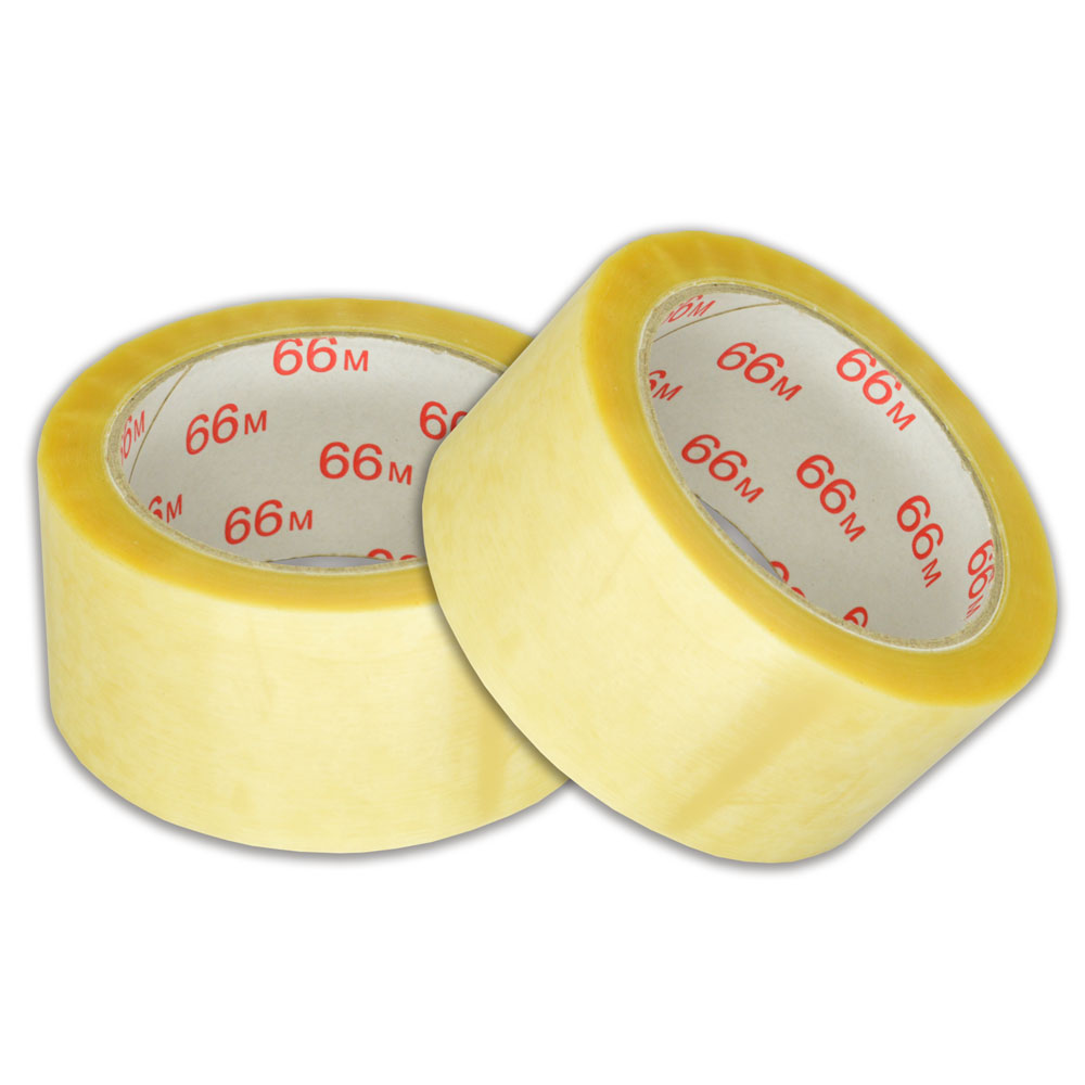 Verpakkingstape PVC transparant 50mmx66m