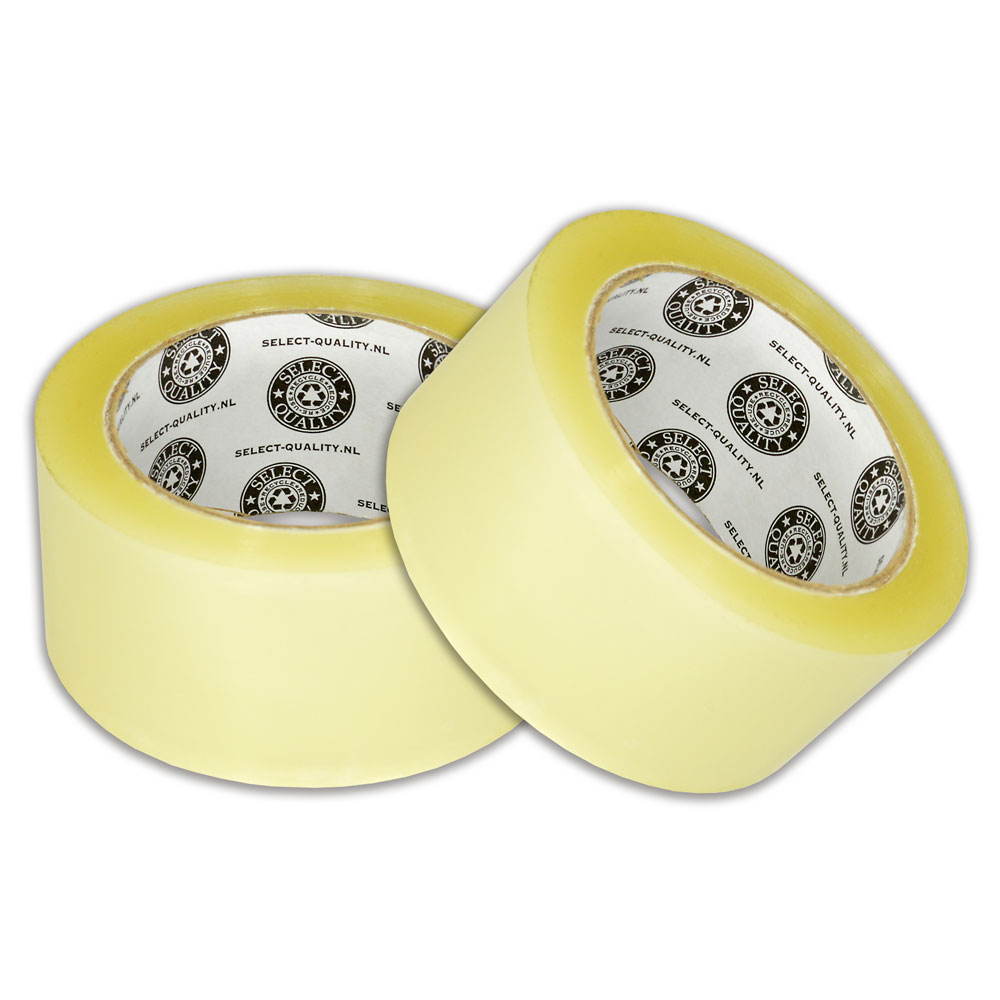 Select Quality tape - PP acryl low noise - 50mm x 66m - 35 my - Transparant